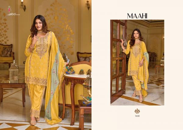 Eba Mahi Premium Silk Embroidered Top Pant Dupatta Collection
